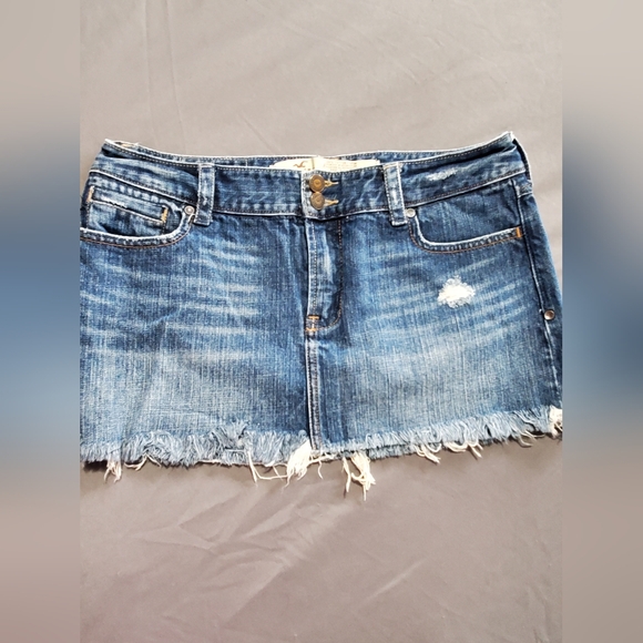 Hollister Dresses & Skirts - Hollister Blue Denim Jean Mini Skirt